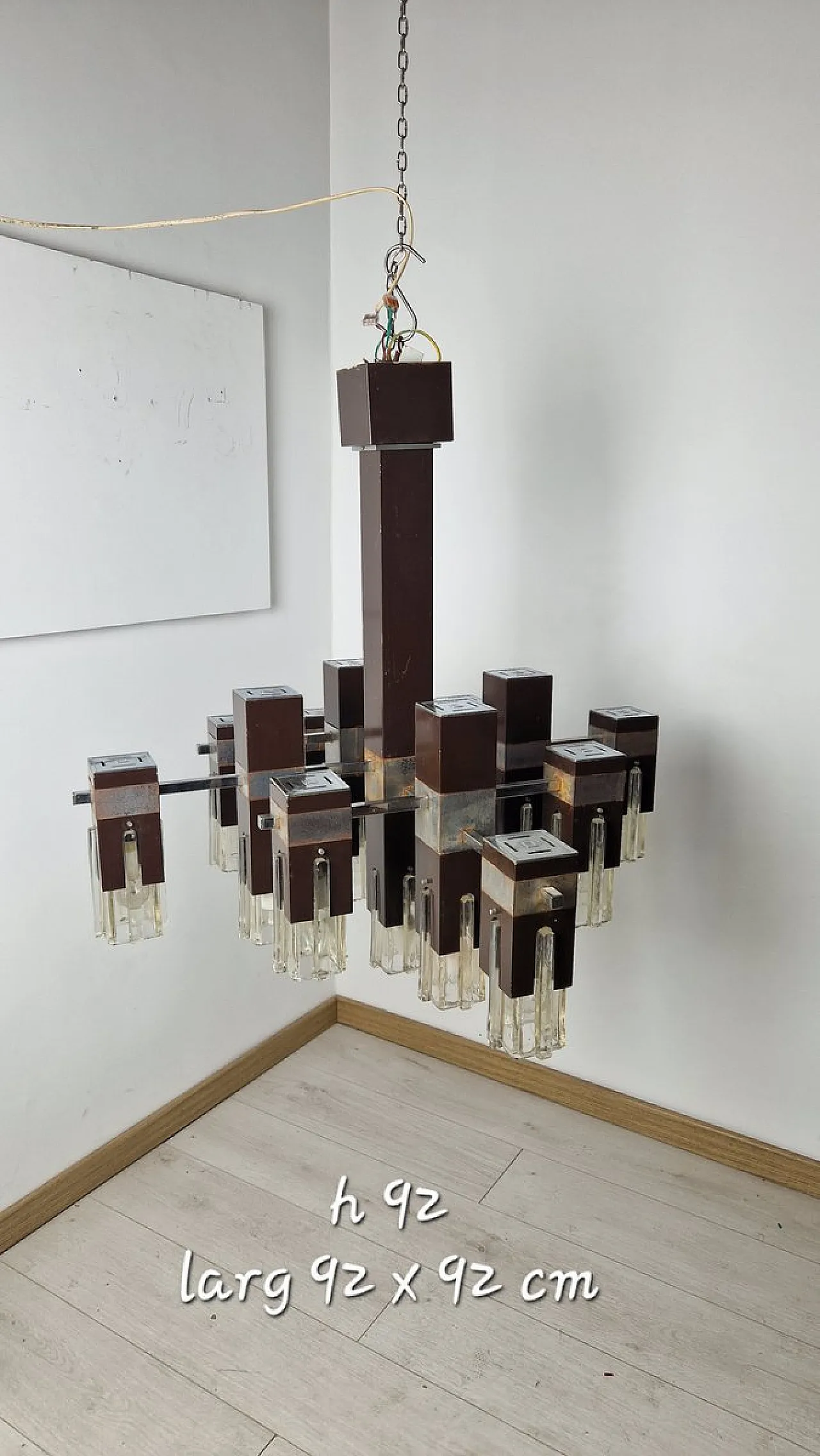 Cubick chandelier by Gaetano Sciolari for Sciolari, 1960s 13