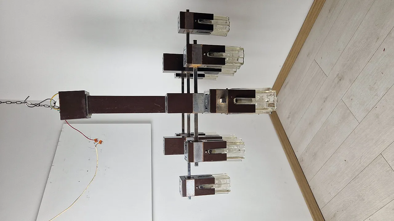 Cubick chandelier by Gaetano Sciolari for Sciolari, 1960s 15