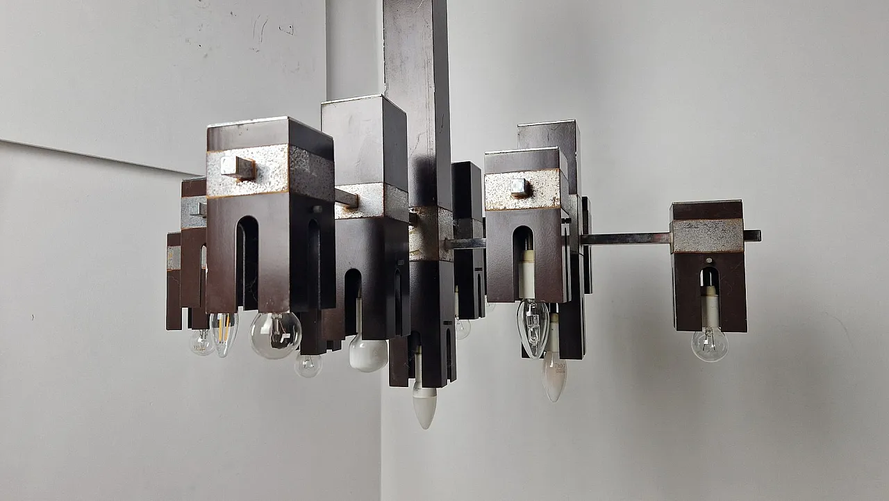 Cubick chandelier by Gaetano Sciolari for Sciolari, 1960s 17