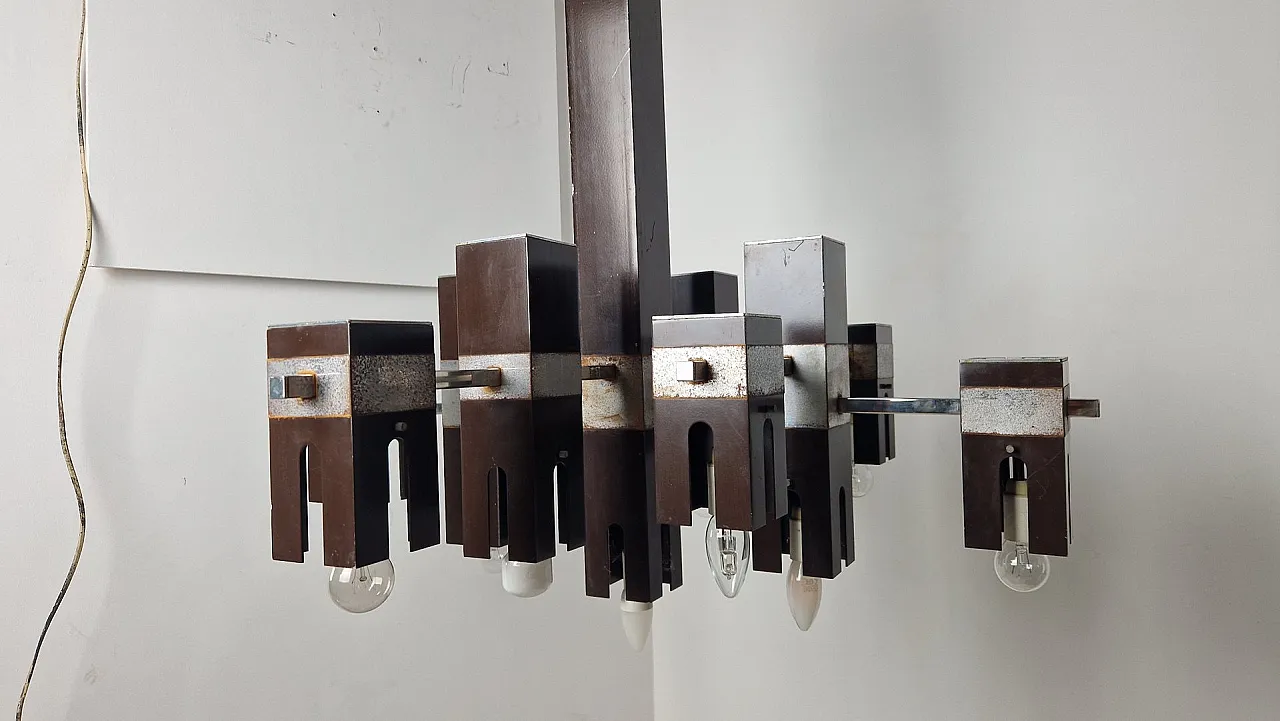 Cubick chandelier by Gaetano Sciolari for Sciolari, 1960s 18