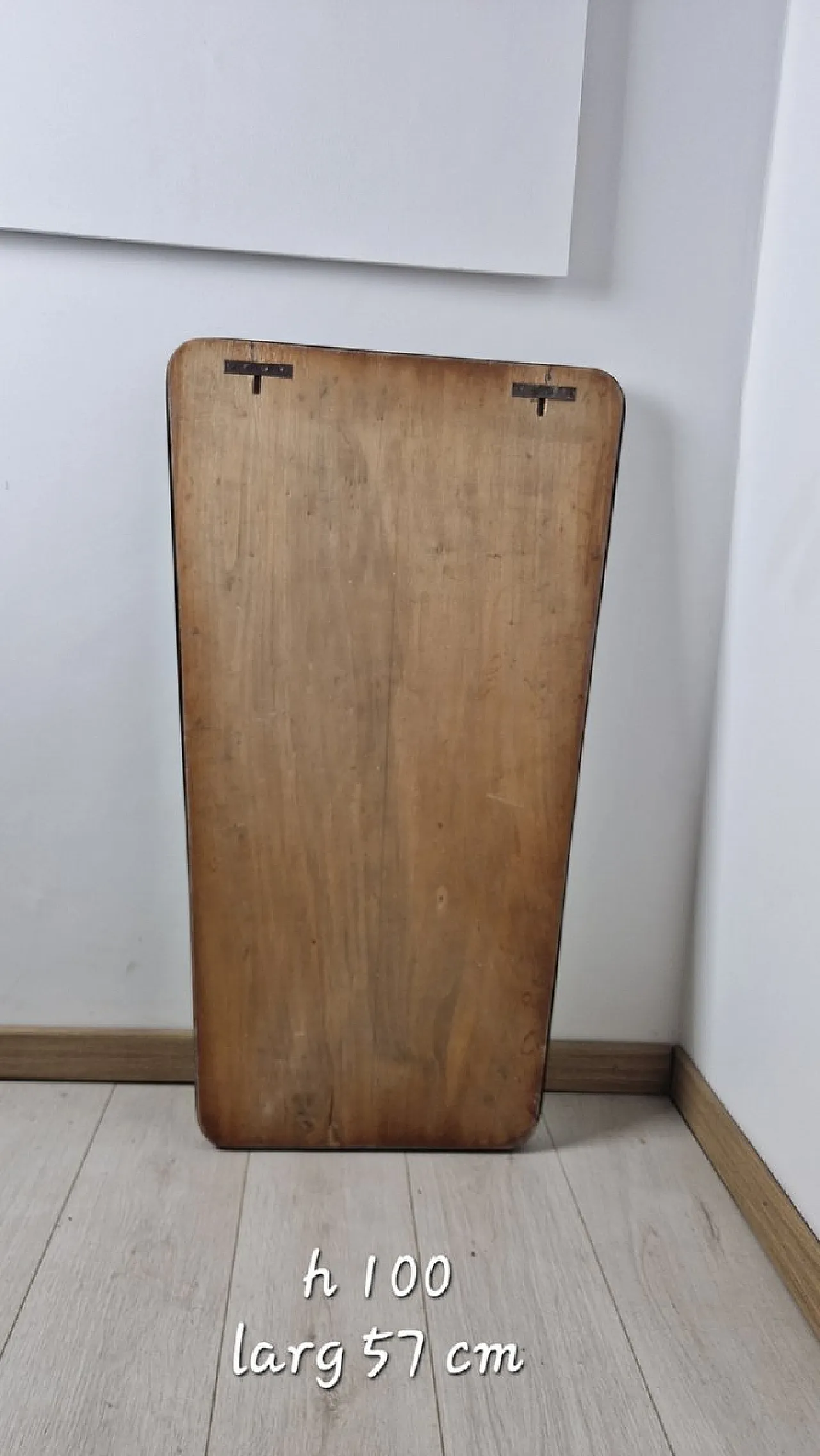 Specchio con cornice sinuosa in ottone stile Gio Ponti, anni '50 6