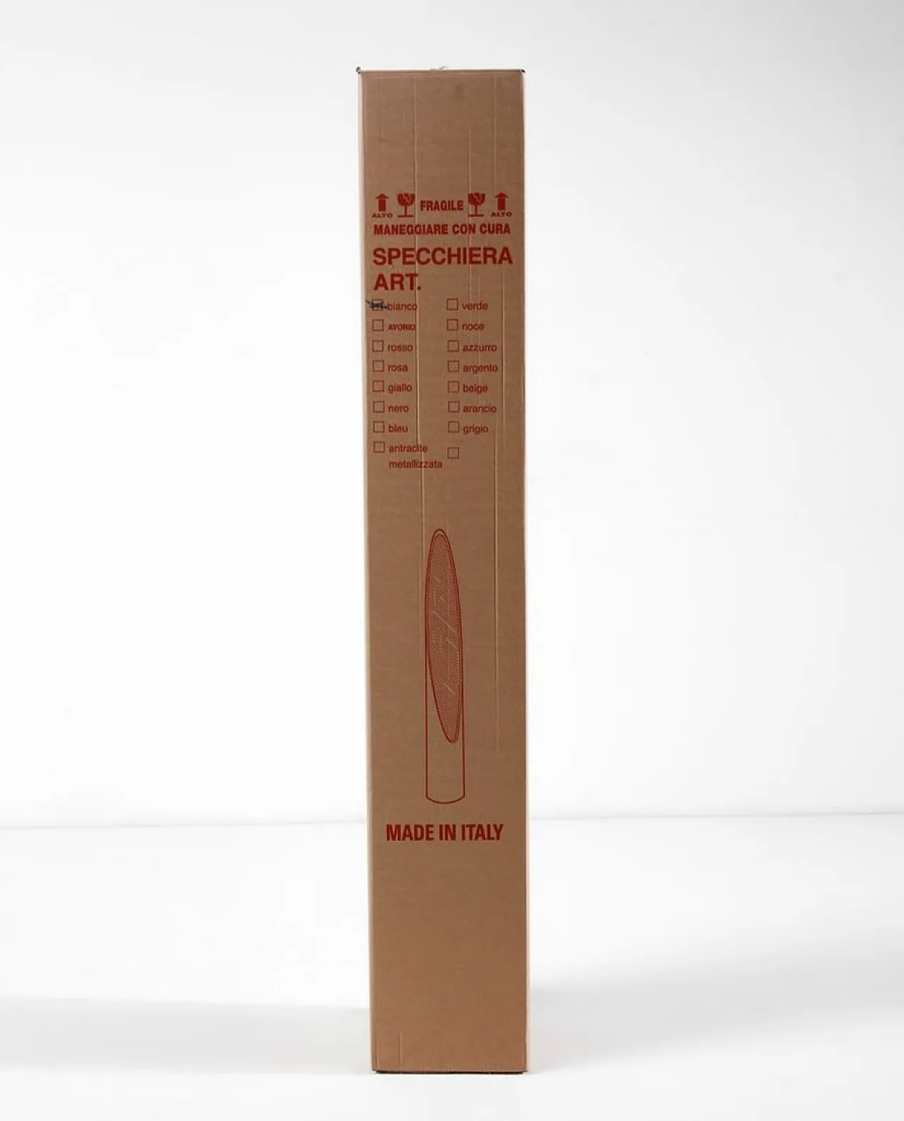 Specchio da terra modello Unghia Nail Lipstick marrone, anni '80 13