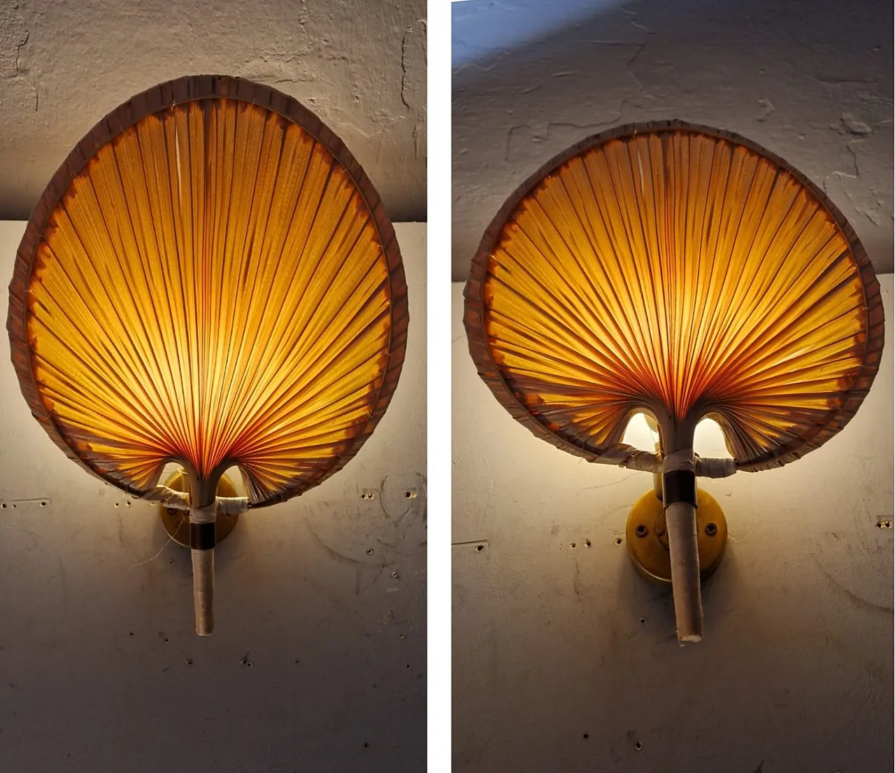 6 Fan wall lights in the style of Ingo Maurer, 1970s 8