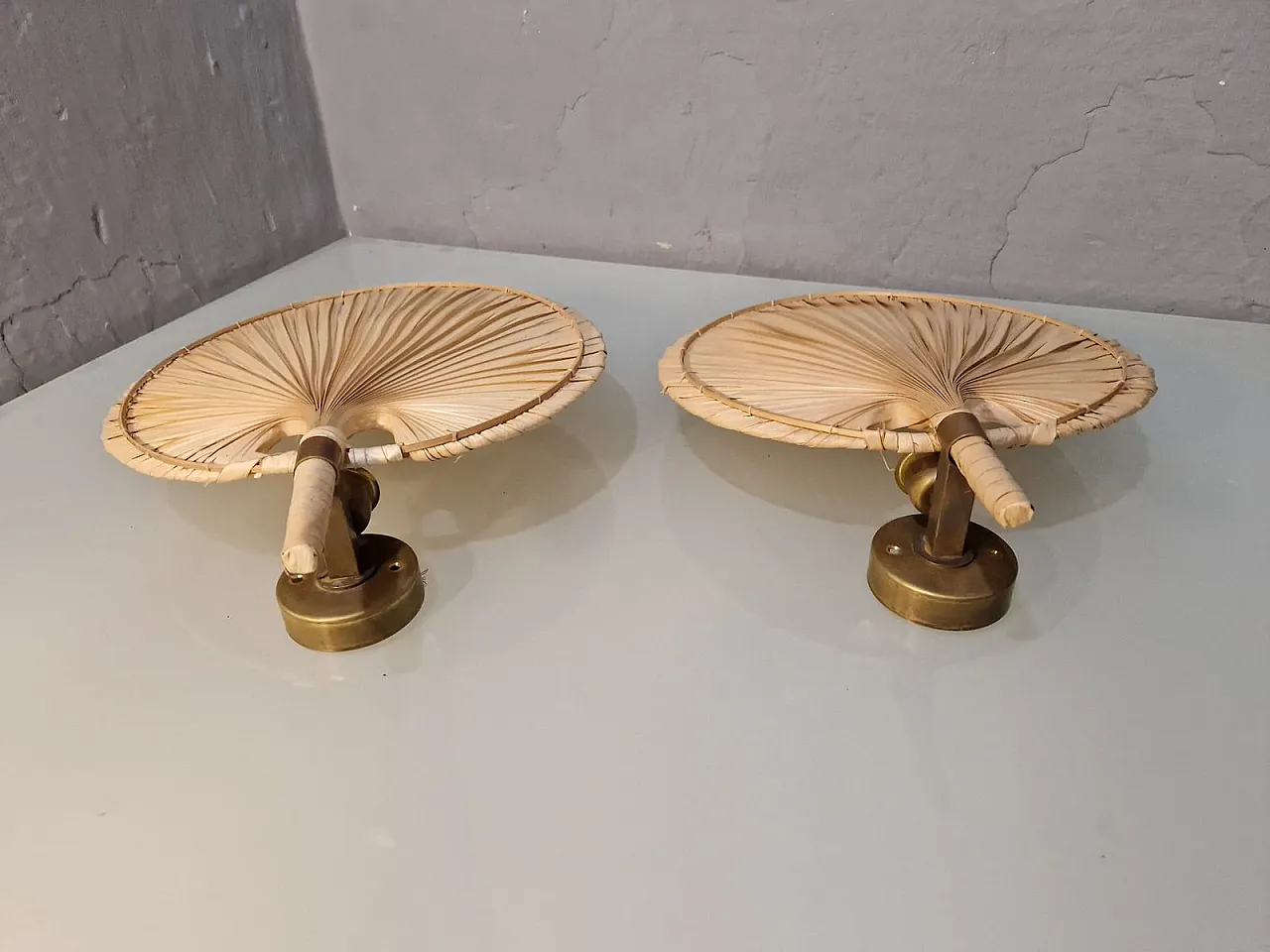 6 Fan wall lights in the style of Ingo Maurer, 1970s 9