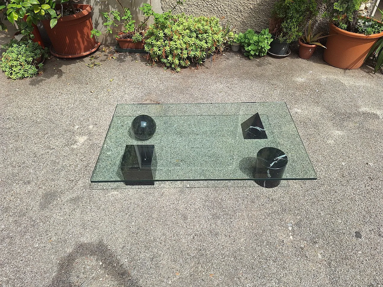 Metafora table by Massimo and Lella Vignelli for Casigliani, 1980s 1