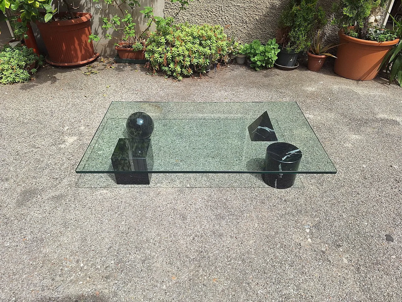 Metafora table by Massimo and Lella Vignelli for Casigliani, 1980s 2
