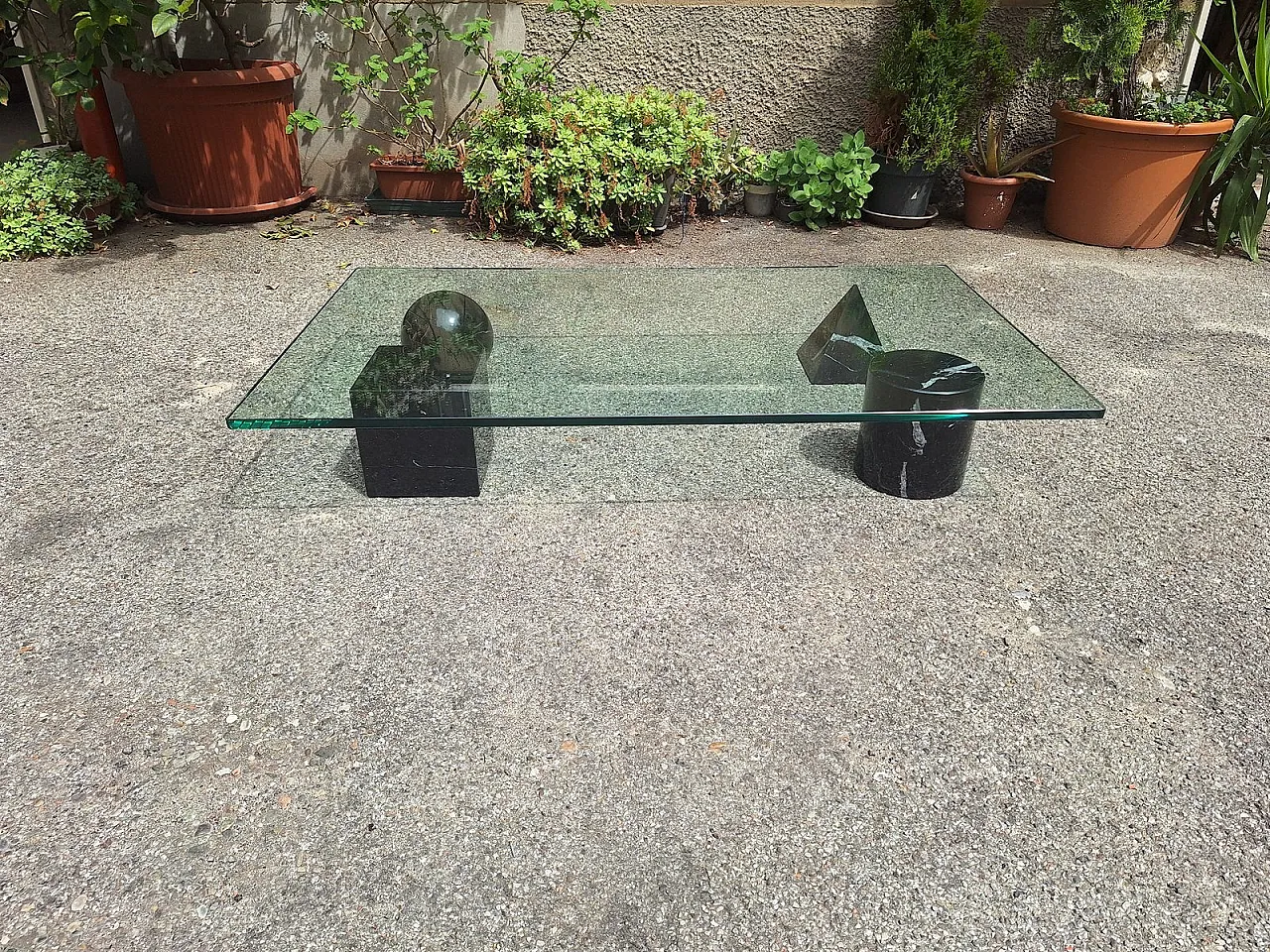 Metafora table by Massimo and Lella Vignelli for Casigliani, 1980s 3