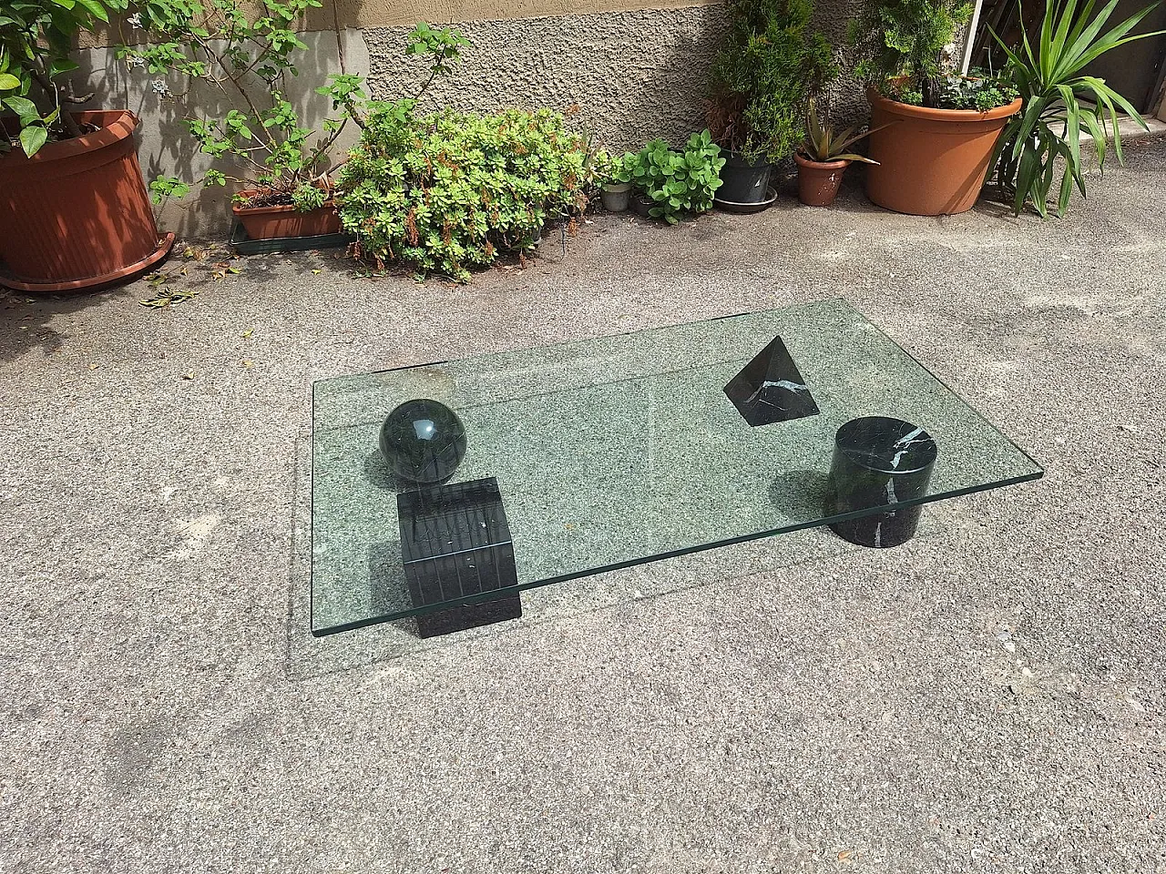 Metafora table by Massimo and Lella Vignelli for Casigliani, 1980s 4