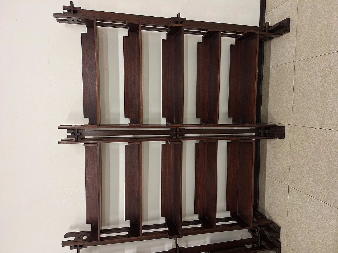 Pair of bookshop shelves by Marco Comolli for Mobilia, 1950s 16