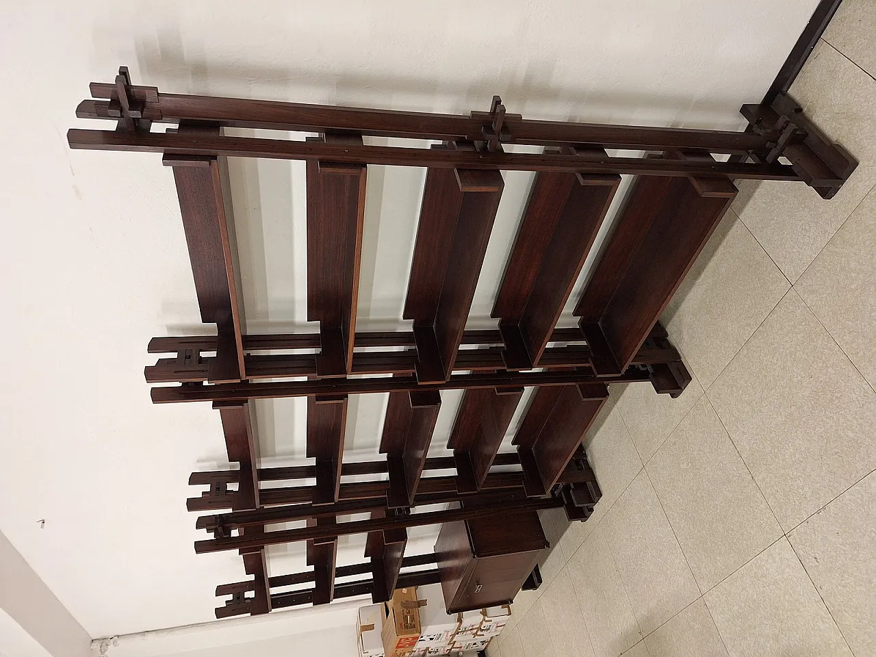 Pair of bookshop shelves by Marco Comolli for Mobilia, 1950s 19
