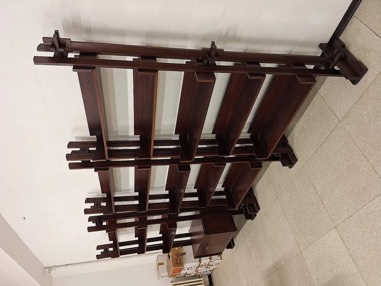 Pair of bookshop shelves by Marco Comolli for Mobilia, 1950s 20
