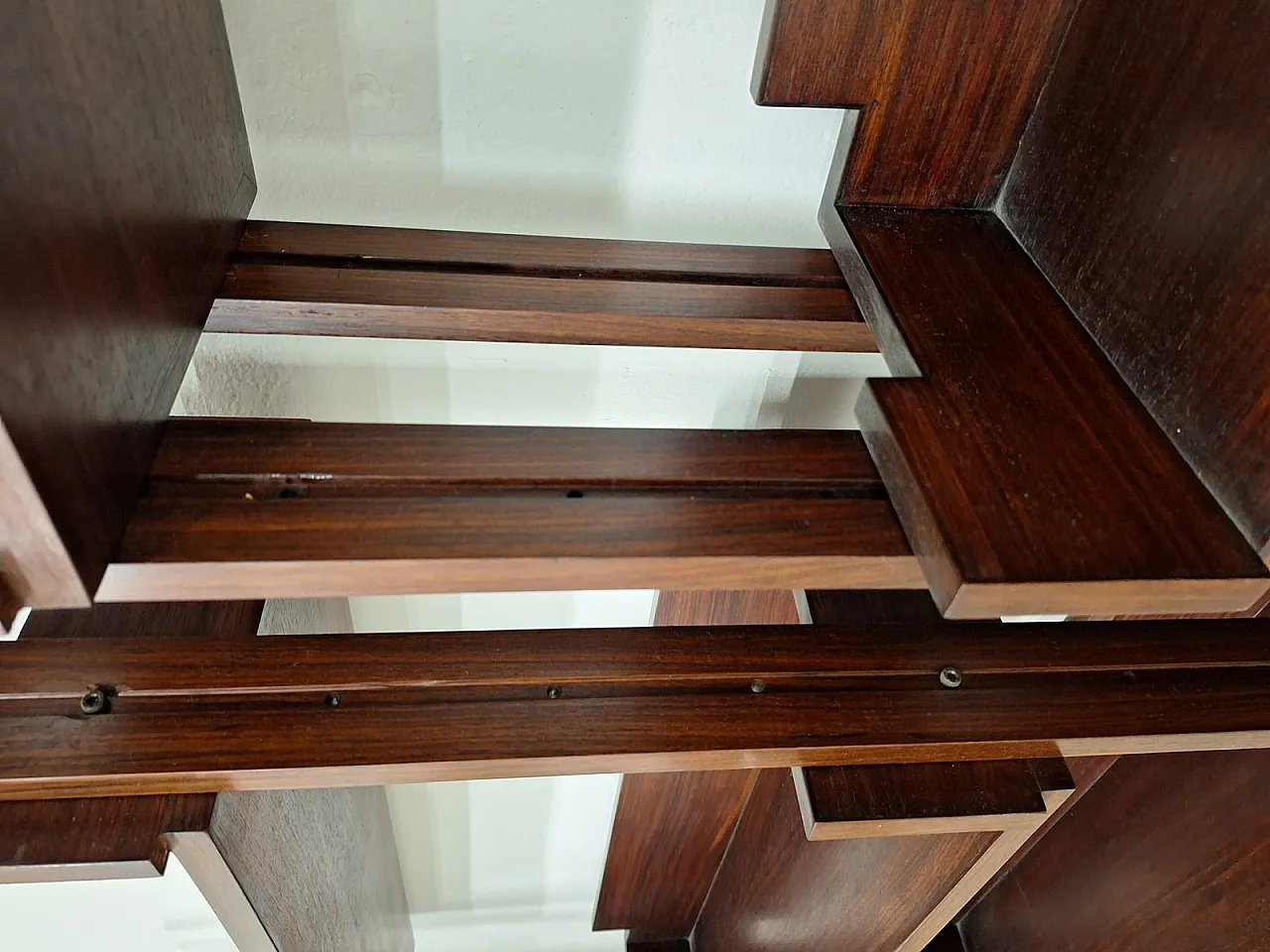 Pair of bookshop shelves by Marco Comolli for Mobilia, 1950s 21