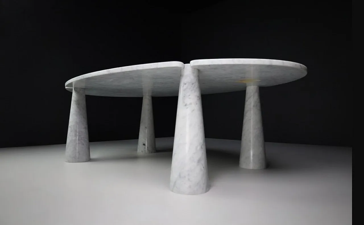 Carrara marble Eros table by Angelo Mangiarotti for Skipper, 1990s 2
