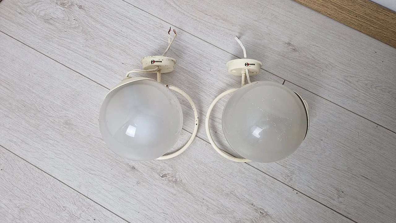Pair of Model 283/1 wall lamps by Gino Sarfatti for Arteluce, 1960s 11