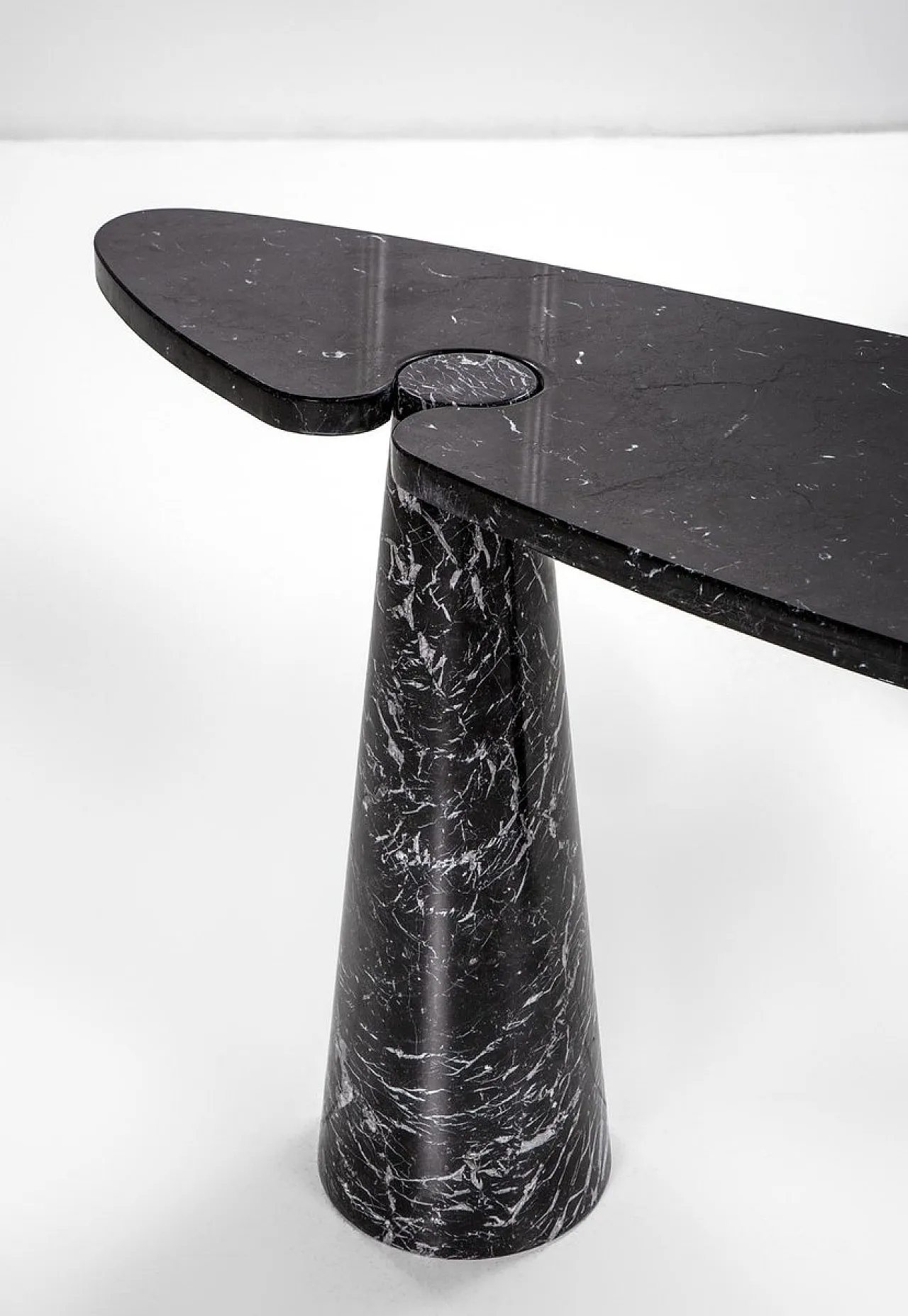 Black marble Eros console by Angelo Mangiarotti for Skipper, 1990s 2