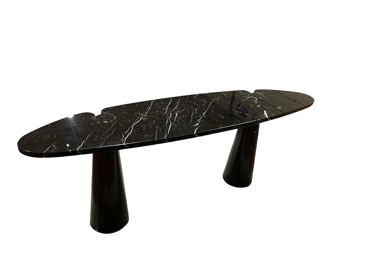 Black marble Eros console by Angelo Mangiarotti for Skipper, 1990s 4