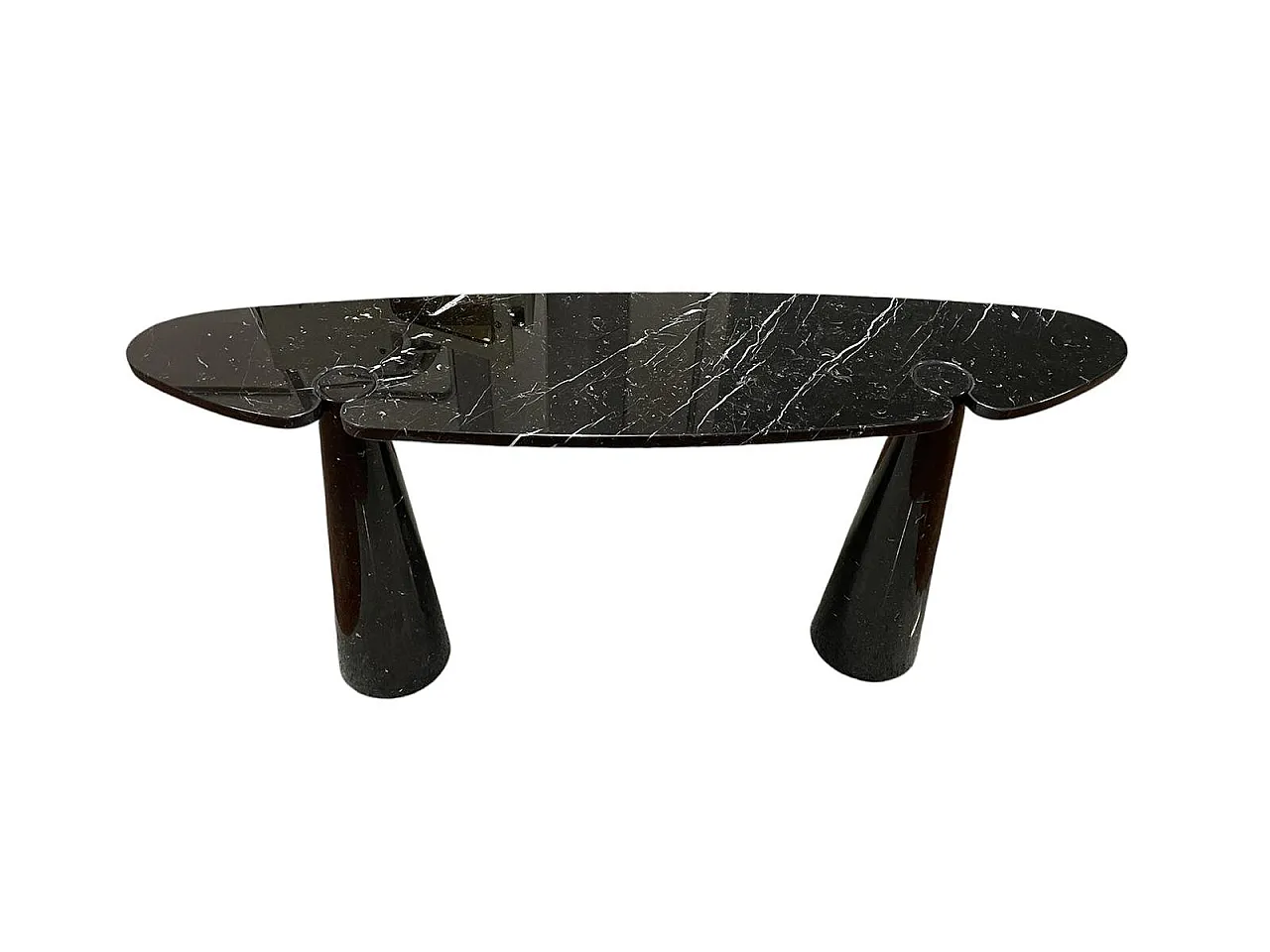 Black marble Eros console by Angelo Mangiarotti for Skipper, 1990s 6