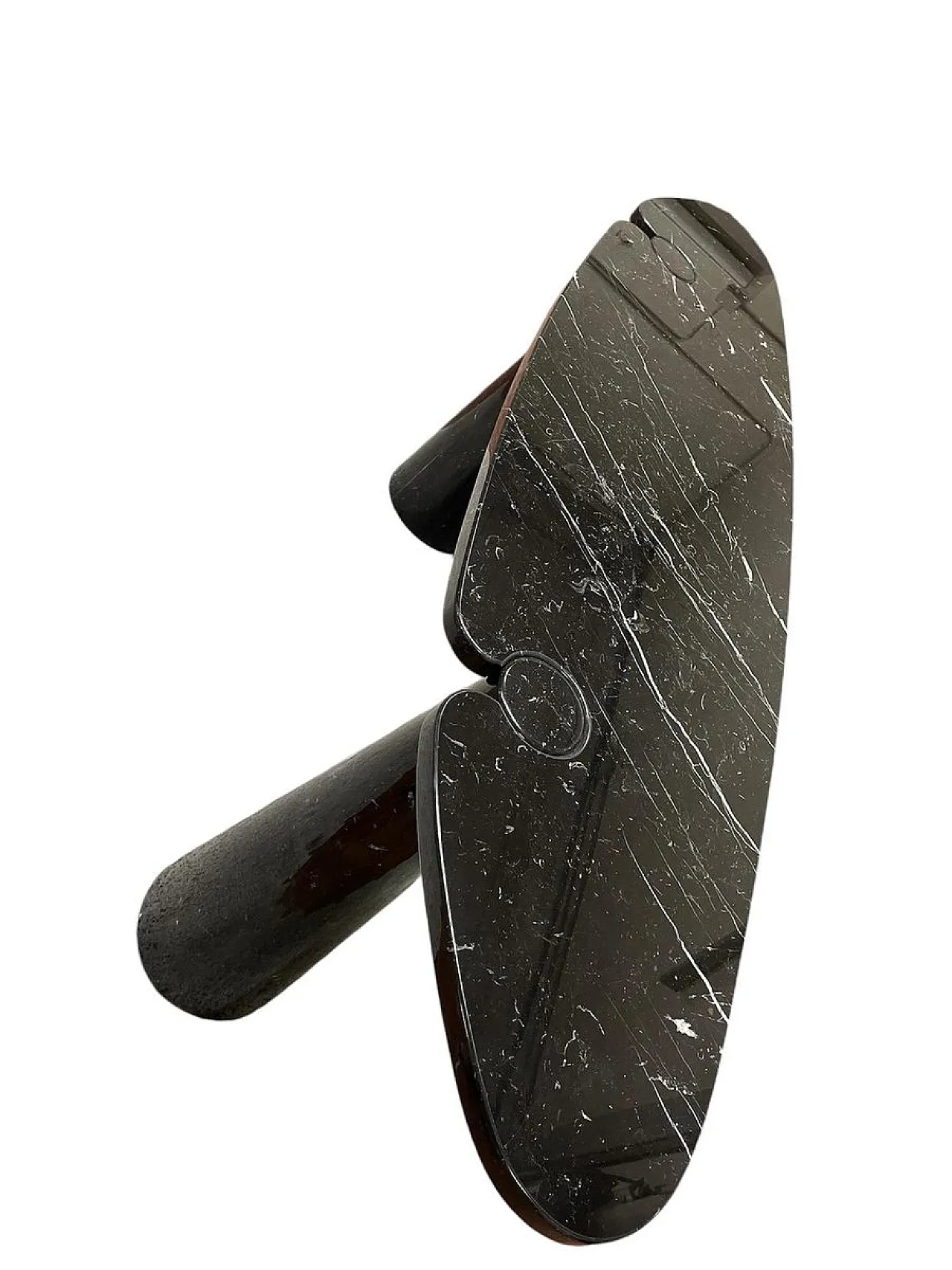 Black marble Eros console by Angelo Mangiarotti for Skipper, 1990s 7