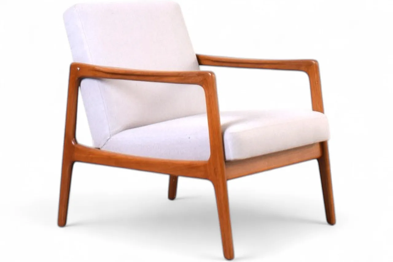 Mid-Century Teak Lounge Chair by Alf Svensson for Dux, 1960s. 12