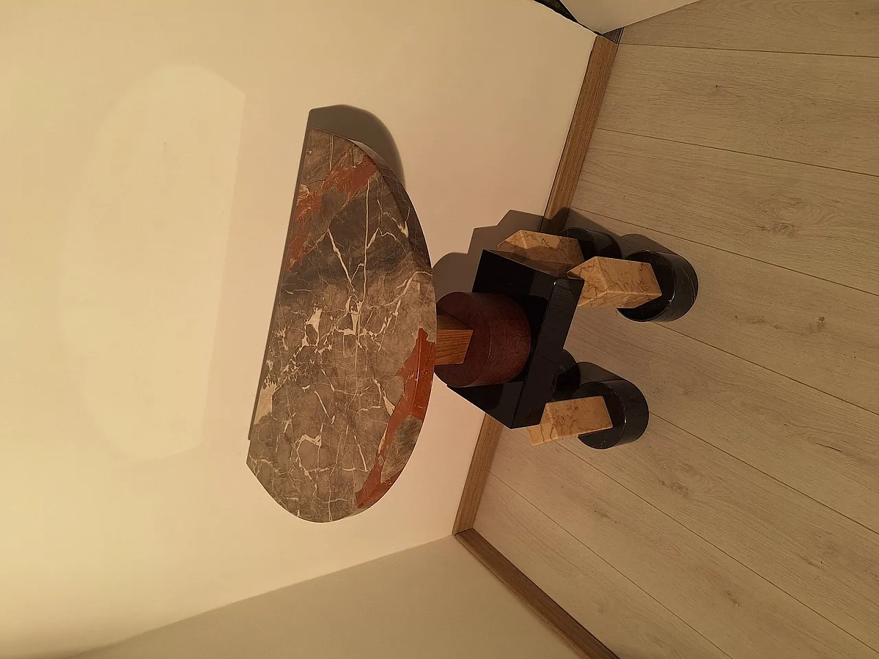 Console Demistella in marble by Ettore Sottesass for Up & Up, 1980s 3