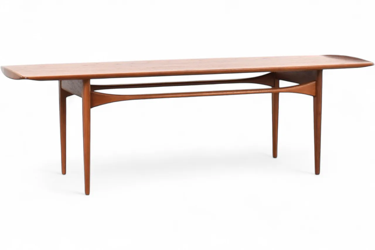 Tavolino da caffè in teak disegnato da Tove ed Edvard Kindt-Larsen per France & Son 15