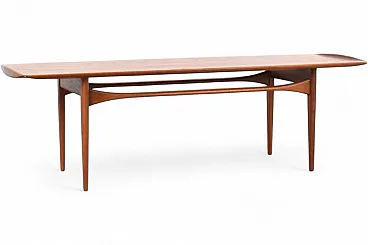 Tavolino da caffè in teak disegnato da Tove ed Edvard Kindt-Larsen per France & Son