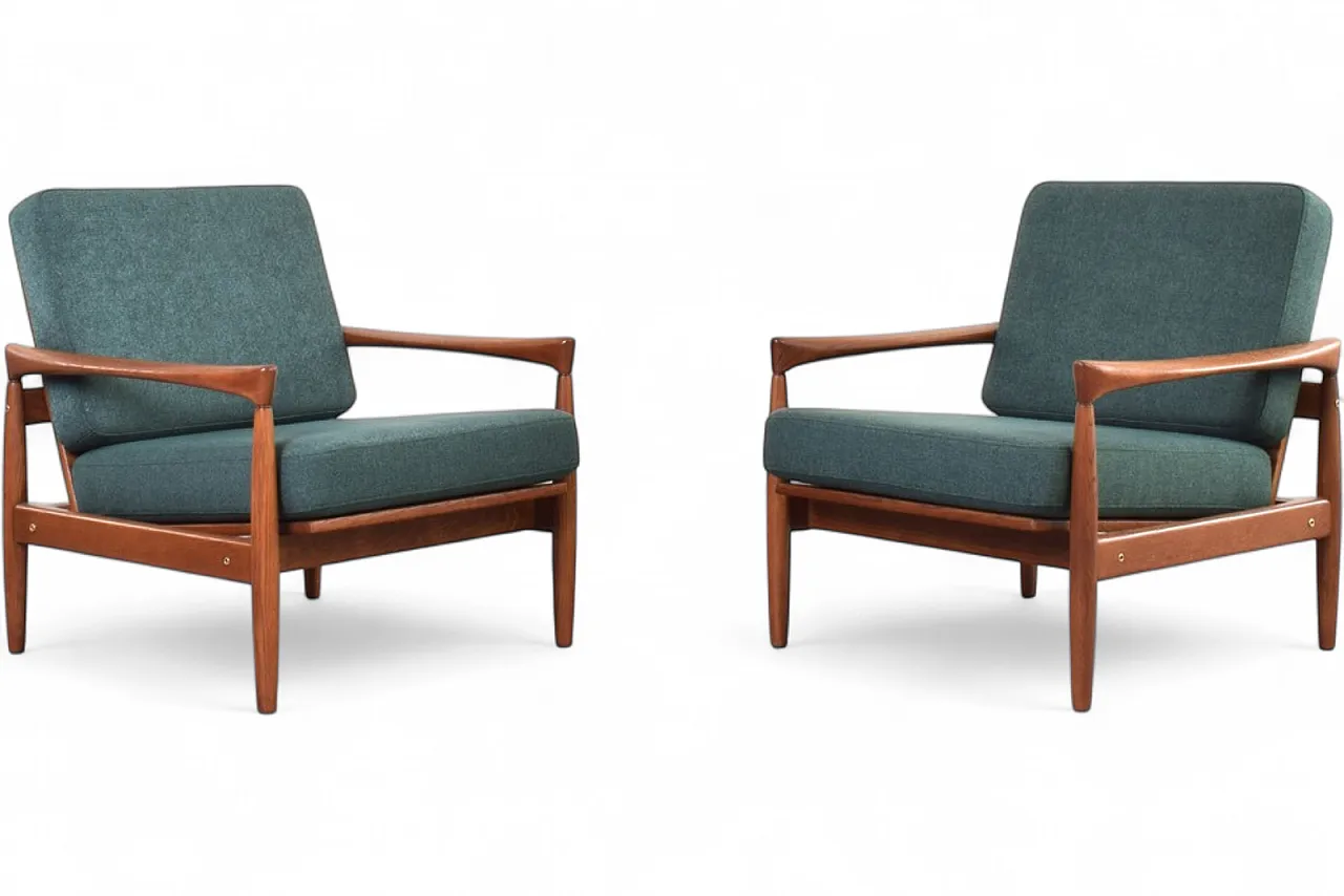 Poltrone Kolding Mid-Century di Erik Wørts per IKEA, anni '60, set 17