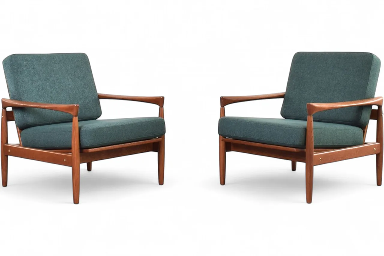 Poltrone Kolding Mid-Century di Erik Wørts per IKEA, anni '60, set 18