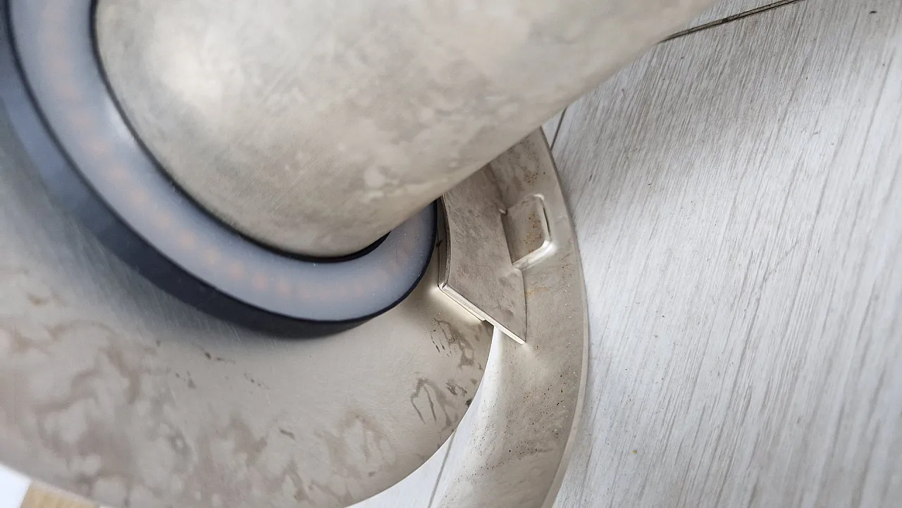 Circle lamp in silver metal by Massimo Tonnettos for Venicem, 2000s 11