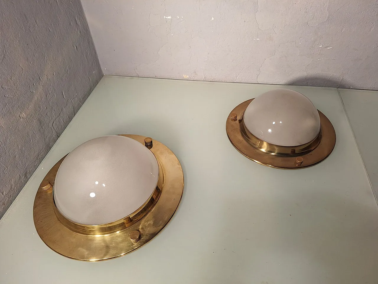 Pair of LSP6 Tommy lights by Luigi Caccia Dominioni for Azucena, 1950s 8