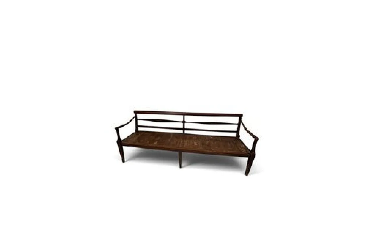 Bench with armrests, early 20th century 3