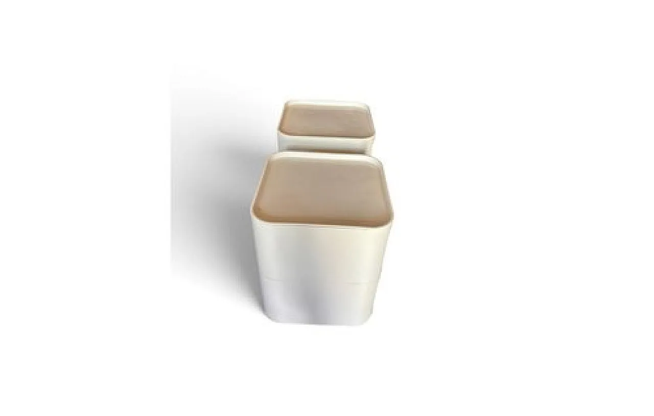 Pair of bedside tables by A.Castelli Ferrieri for Kartell,20th century 4