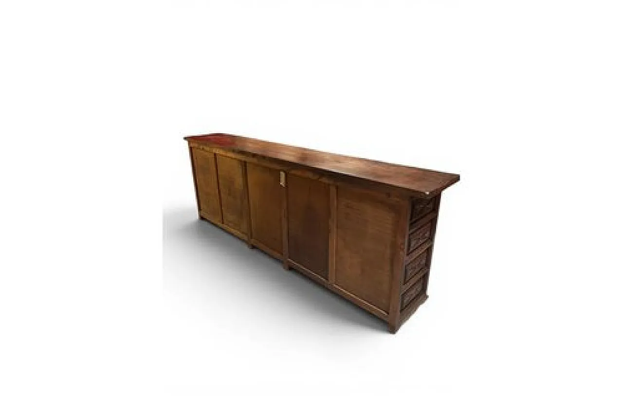 Spanish rustic carved wood sideboard, early 20th century 11