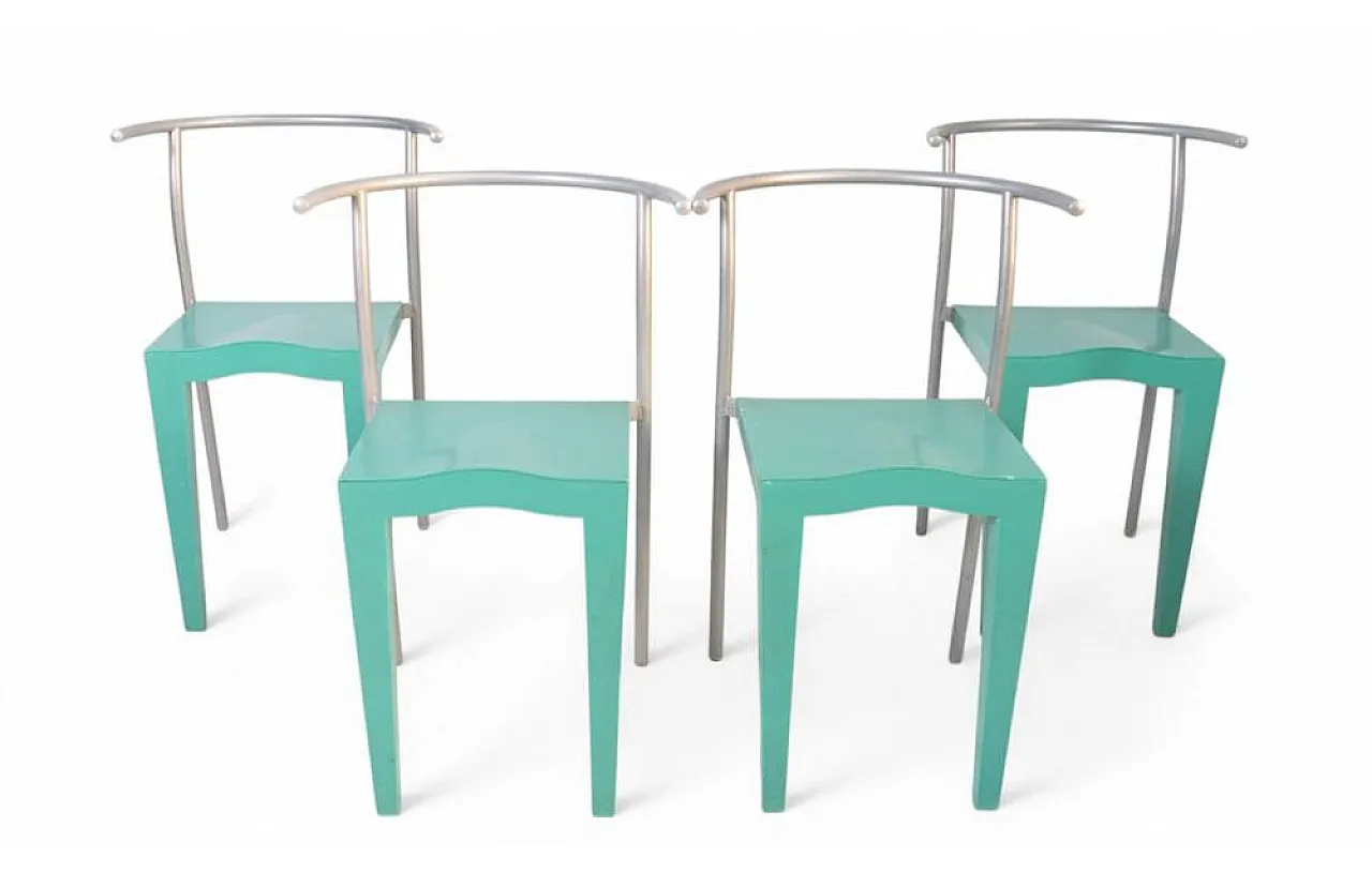 4 Dr. Glob chairs by Philippe Starck for Kartell, 1980s 1
