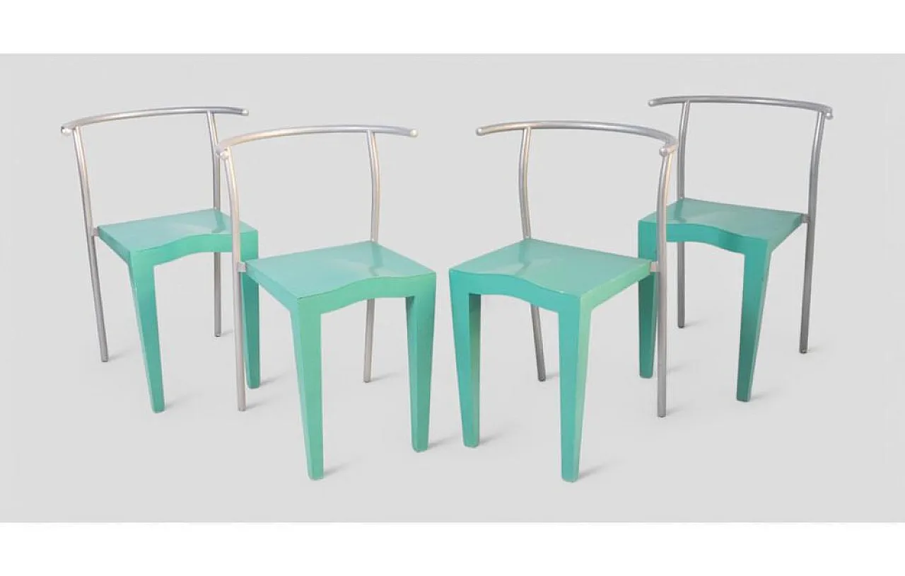 4 Dr. Glob chairs by Philippe Starck for Kartell, 1980s 3