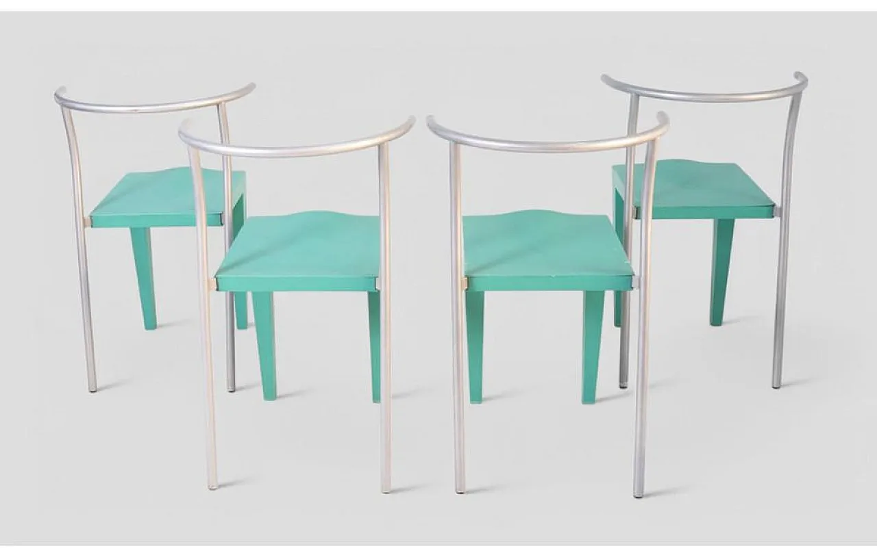 4 Dr. Glob chairs by Philippe Starck for Kartell, 1980s 5