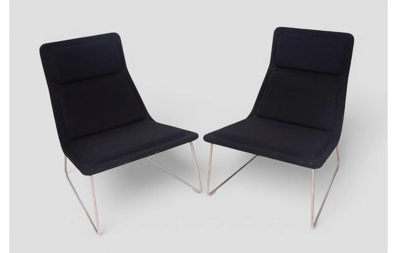 Pair of lounge chairs by Jasper Morrison for Cappellini, 1990s 3