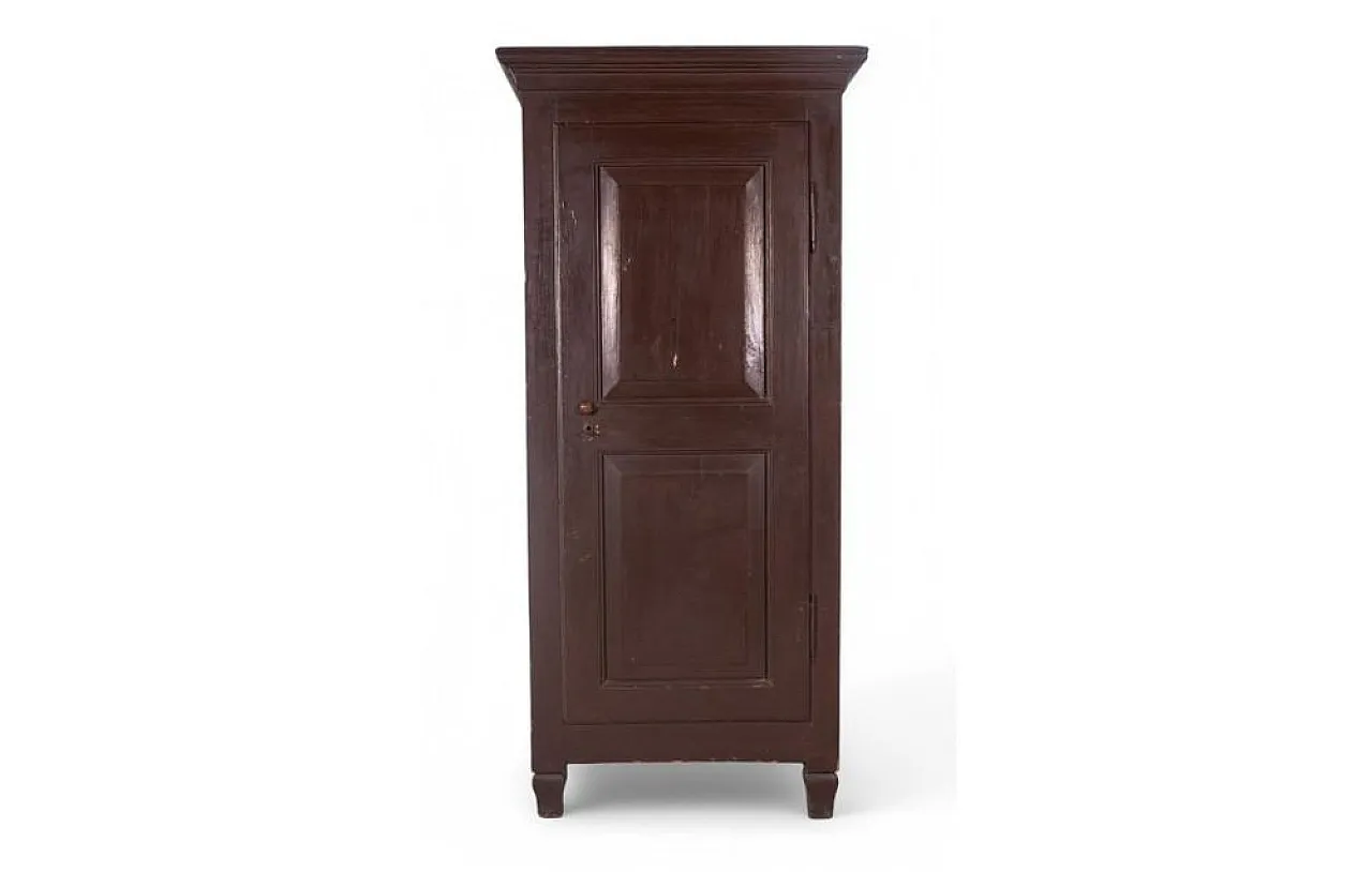 Single-door wood wardrobe, 19th century 1