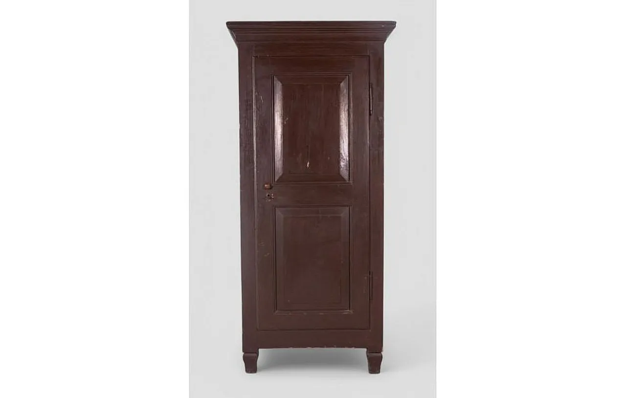 Single-door wood wardrobe, 19th century 2