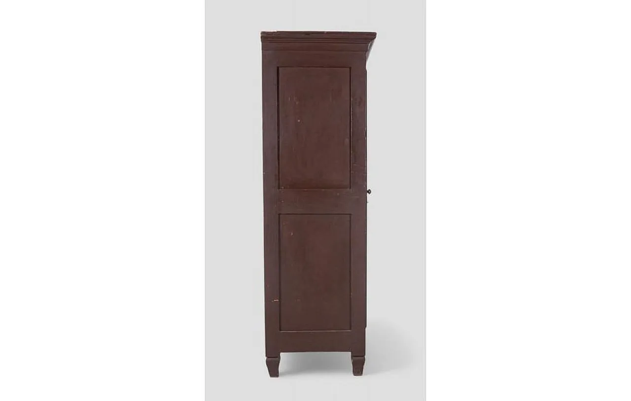 Single-door wood wardrobe, 19th century 4