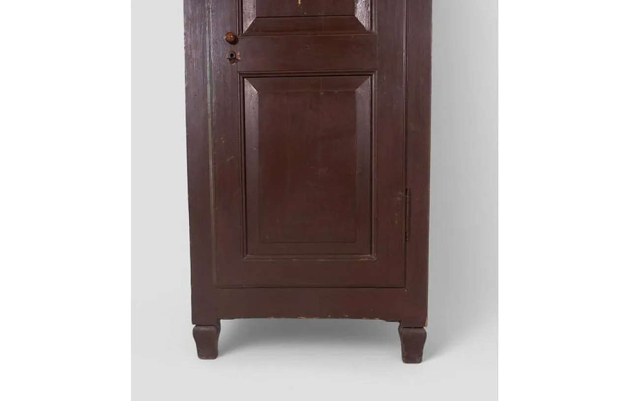 Single-door wood wardrobe, 19th century 8