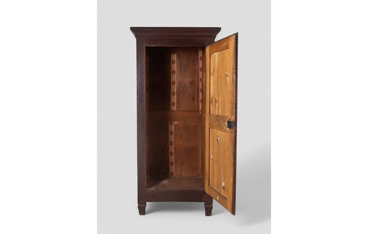 Single-door wood wardrobe, 19th century 9