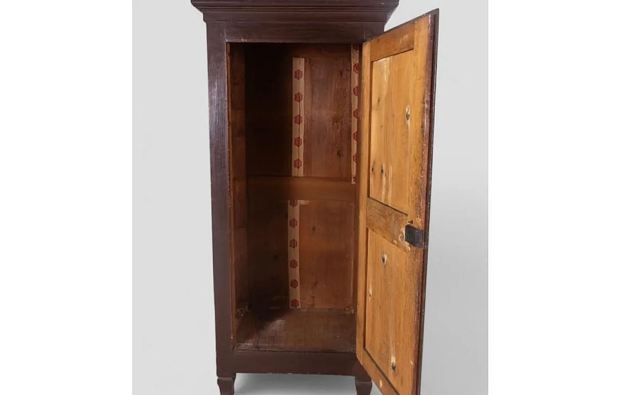Single-door wood wardrobe, 19th century 10