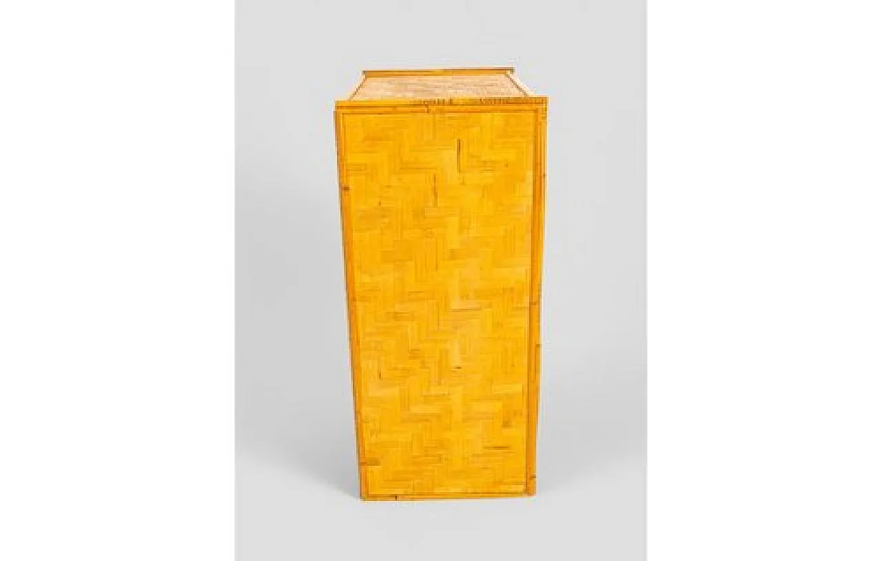 Bamboo and rattan sideboard, 1970s 4