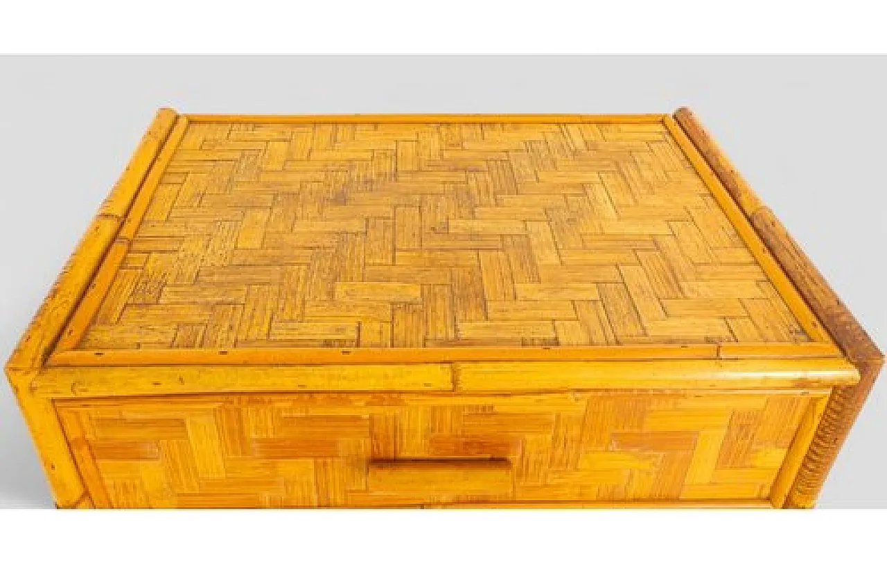 Bamboo and rattan sideboard, 1970s 8