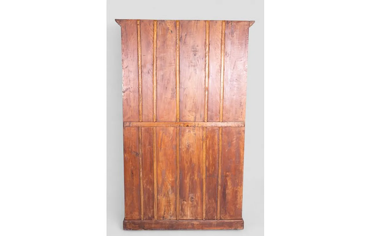 Indian teak wood bookshelf with decorative carvings, 1950s 4