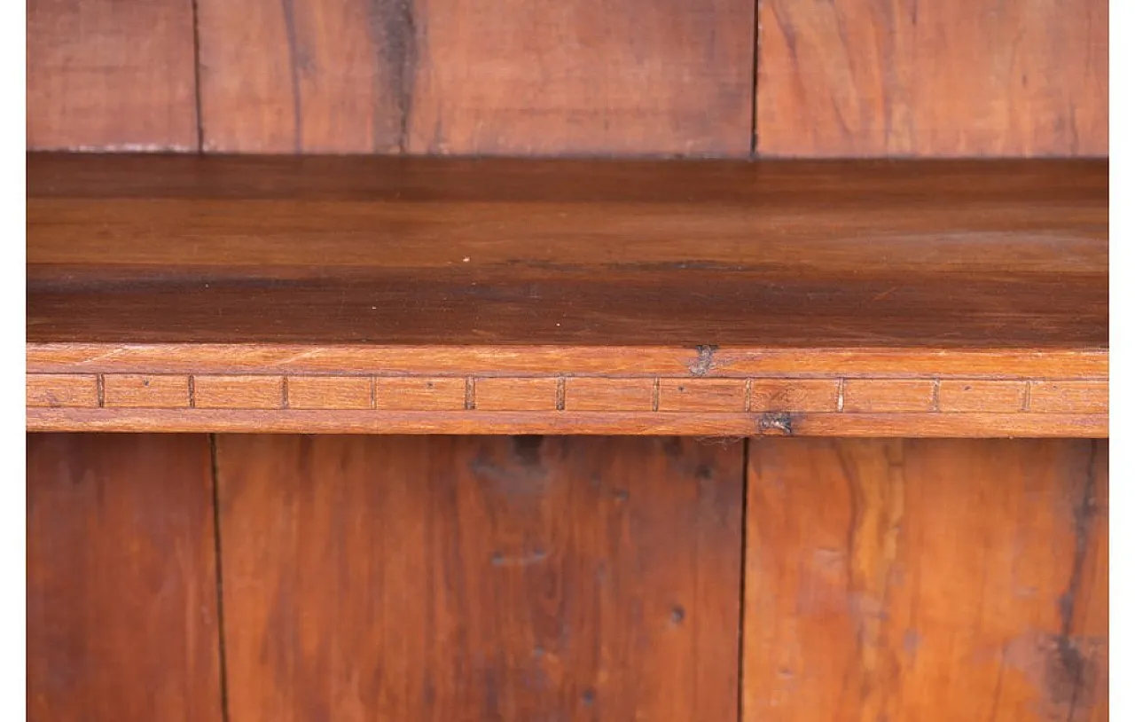 Indian teak wood bookshelf with decorative carvings, 1950s 8