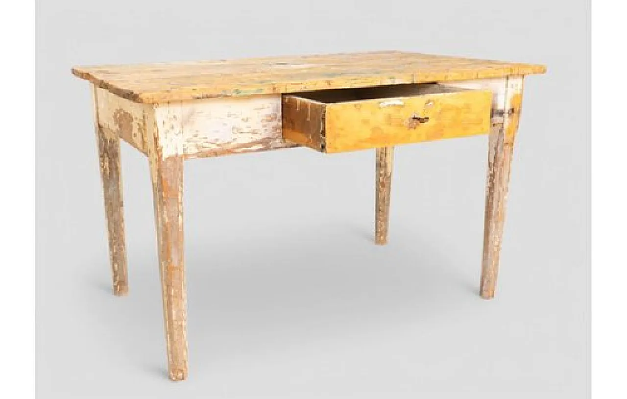 Wooden work table, 1950s 4