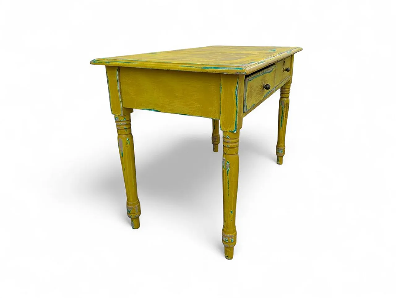 Yellow wooden table, 1940s 3
