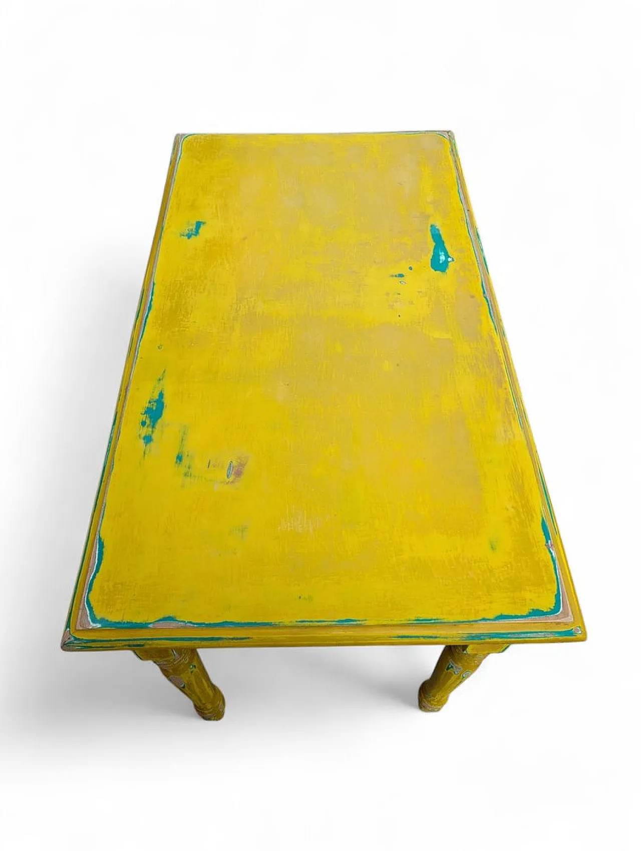 Yellow wooden table, 1940s 6
